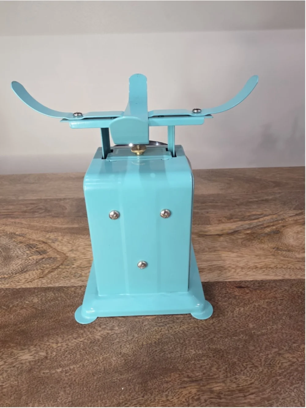 The Pioneer Women Sweet Rose Mini Analog Scale Teal & Multicolor Metal - No Tray